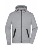 Herren Men's Hooded Jacket Light-melange 8613
