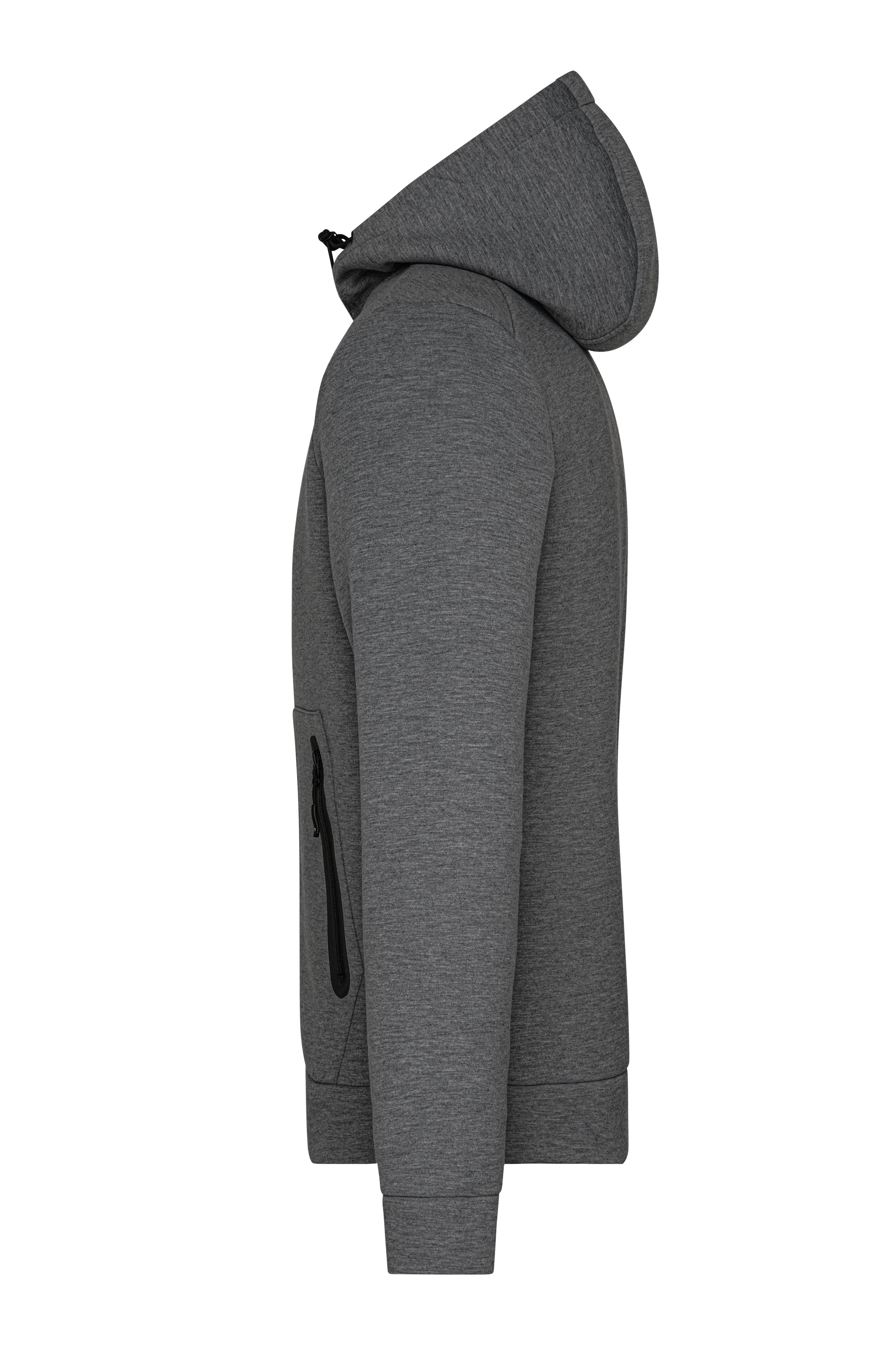 Men Men's Hooded Jacket DarkmelangeDaiber