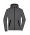 Men Men's Hooded Jacket Dark-melange 8613