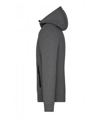 Heren Men´s Hooded Jacket Donker-melange 8613