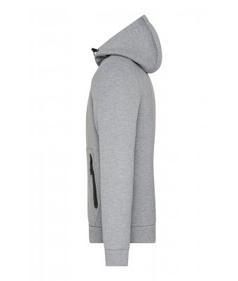 Heren Men´s Hooded Jacket Licht melange 8613