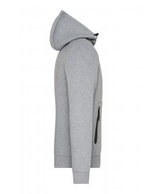 Heren Men´s Hooded Jacket Licht melange 8613