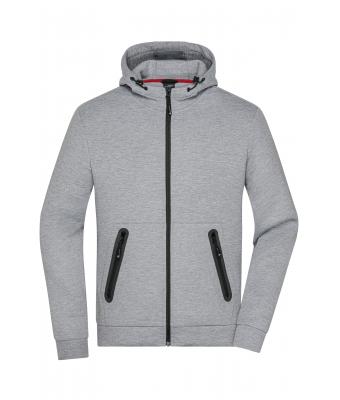 Heren Men´s Hooded Jacket Licht melange 8613