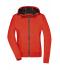 Ladies Ladies' Hooded Softshell Jacket Flame/black 8614