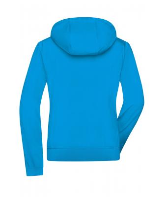 Dames Ladies´ Hooded Softshell Jacket Blauw/zwart 8614