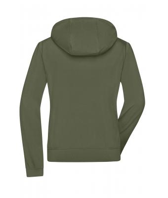 Damen Ladies' Hooded Softshell Jacket Olive/camouflage 8614