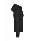 Damen Ladies' Hooded Softshell Jacket Black/black 8614
