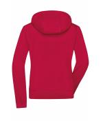 Damen Ladies' Hooded Softshell Jacket Red/black 8614