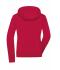 Dames Ladies´ Hooded Softshell Jacket Rood/zwart 8614