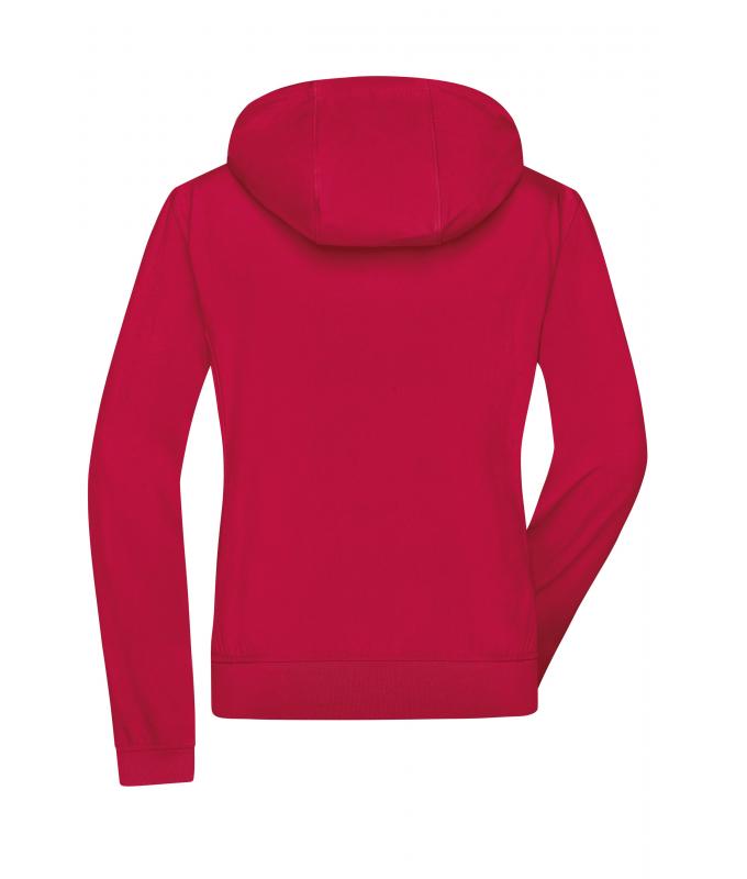 Femme Veste à capuche softshell femme Rouge/noir 8614