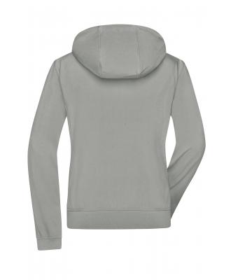 Femme Veste à capuche softshell femme Gris-clair/noir 8614