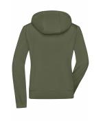 Femme Veste à capuche softshell femme Olive/camouflage 8614