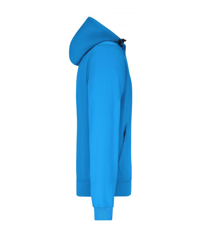 Herren Men's Hooded Softshell Jacket Blue/black 8618