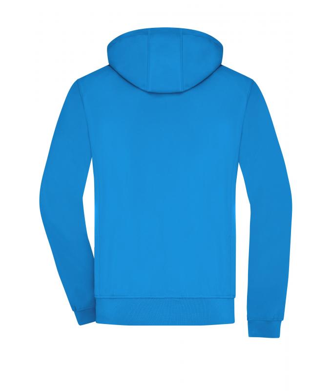 Herren Men's Hooded Softshell Jacket Blue/black 8618