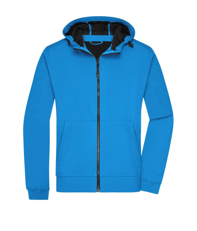 Herren Men's Hooded Softshell Jacket Blue/black 8618