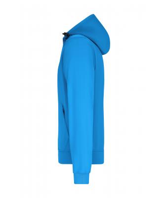 Heren Men´s Hooded Softshell Jacket Blauw/zwart 8618
