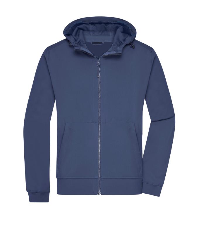 Men Men's Hooded Softshell Jacket Navy/navy 8618