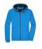 Men Men's Hooded Softshell Jacket Blue/black 8618