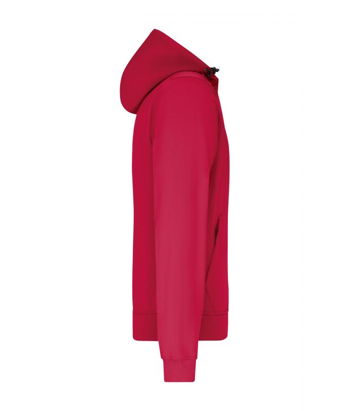 Herren Men's Hooded Softshell Jacket Red/black 8618