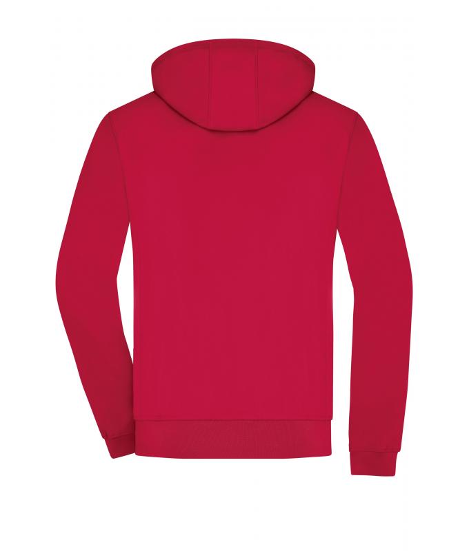Herren Men's Hooded Softshell Jacket Red/black 8618