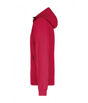 Heren Men´s Hooded Softshell Jacket Rood/zwart 8618