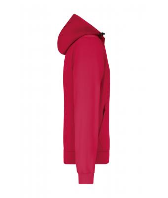 Heren Men´s Hooded Softshell Jacket Rood/zwart 8618