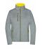 Damen Ladies' Softshell Jacket Dark-melange/yellow 8615