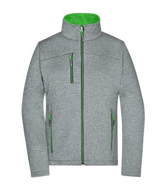 Ladies Ladies' Softshell Jacket Dark-melange/green 8615