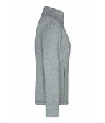 Damen Ladies' Softshell Jacket Dark-melange/green 8615