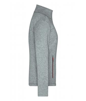 Ladies Ladies' Softshell Jacket Dark-melange/red 8615