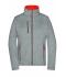 Ladies Ladies' Softshell Jacket Dark-melange/red 8615