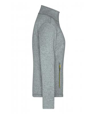 Dames Ladies´Softshell Jacket Donker-melange/geel 8615