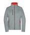 Dames Ladies´Softshell Jacket Donker-melange/rood 8615