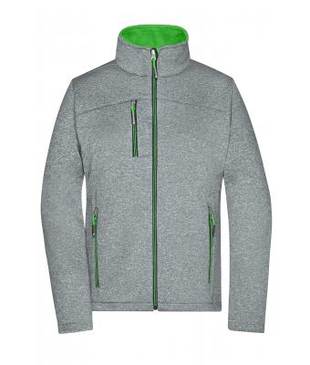 Dames Ladies´Softshell Jacket Donker-melange/groen 8615