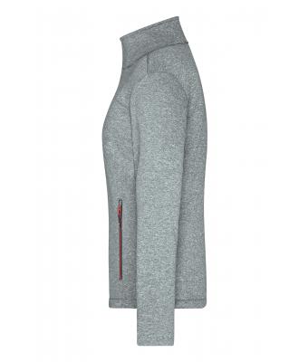 Dames Ladies´Softshell Jacket Donker-melange/rood 8615