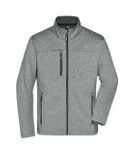 Herren Men's Softshell Jacket Dark-melange/black 8619
