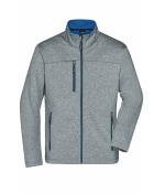 Herren Men's Softshell Jacket Dark-melange/royal 8619