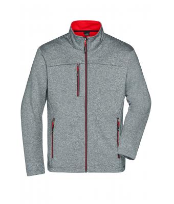Heren Men´s Softshell Jacket Donker-melange/rood 8619