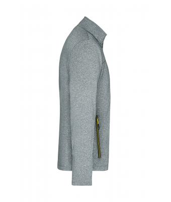 Men Men's Softshell Jacket Dark-melange/yellow 8619