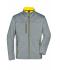 Men Men's Softshell Jacket Dark-melange/yellow 8619