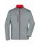 Homme Veste softshell homme Mélange-foncé/rouge 8619