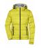 Damen Ladies' Hooded Down Jacket Yellow/silver 8622