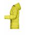 Ladies Ladies' Hooded Down Jacket Yellow/silver 8622