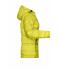 Ladies Ladies' Hooded Down Jacket Yellow/silver 8622