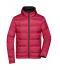 Men Men's Hooded Down Jacket Red/black 8623