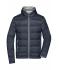 Men Men's Hooded Down Jacket Navy/silver 8623