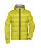 Men Men's Hooded Down Jacket Yellow/silver 8623