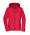 Dames Ladies´ 3-in-1-Jacket Rood/zwart 8616