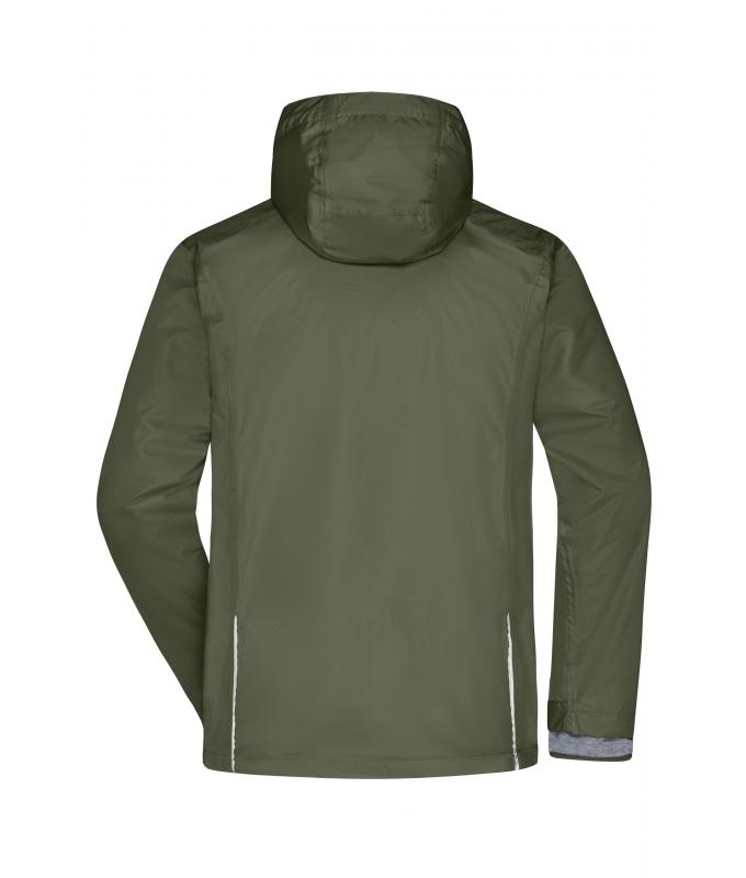 Homme Veste 3 en 1 homme Olive/noir 8617