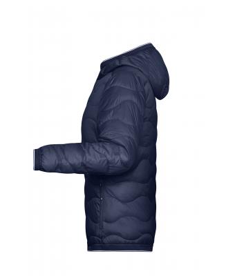 Dames Ladies' Padded Jacket Navy/zilver 10234